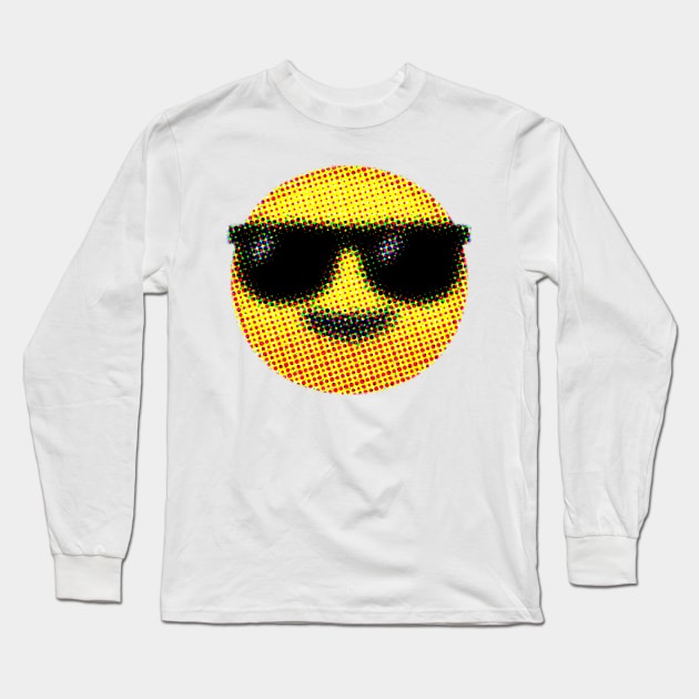 Emoji: Keep cool! (Smiling Face with Sunglasses) Long Sleeve T-Shirt by Sinnfrey